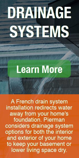 Drainage systems, water running off of a roof